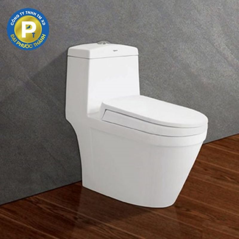 Bồn cầu 1 khối Viglacera V35M+nắp rơi êm V86